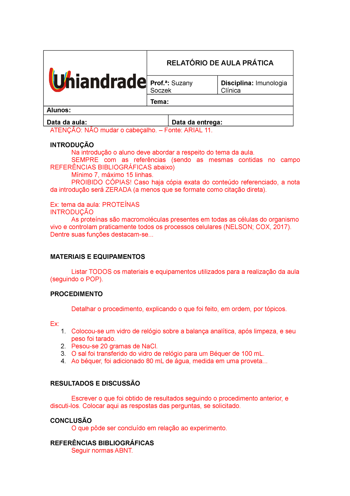 Modelo De Relat Ã³rio De Aula Pr Ã¡tica-2 - RELATÓRIO DE AULA PRÁTICA ...