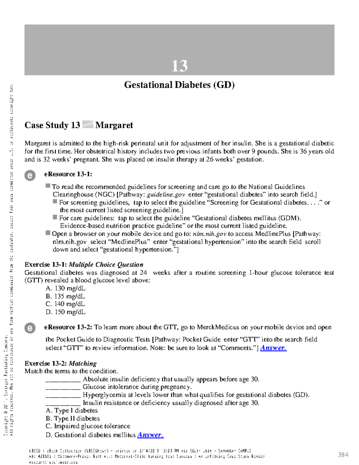 Chapter Gestational Diabetes Babe Copy Gestational Diabetes GD Case Study