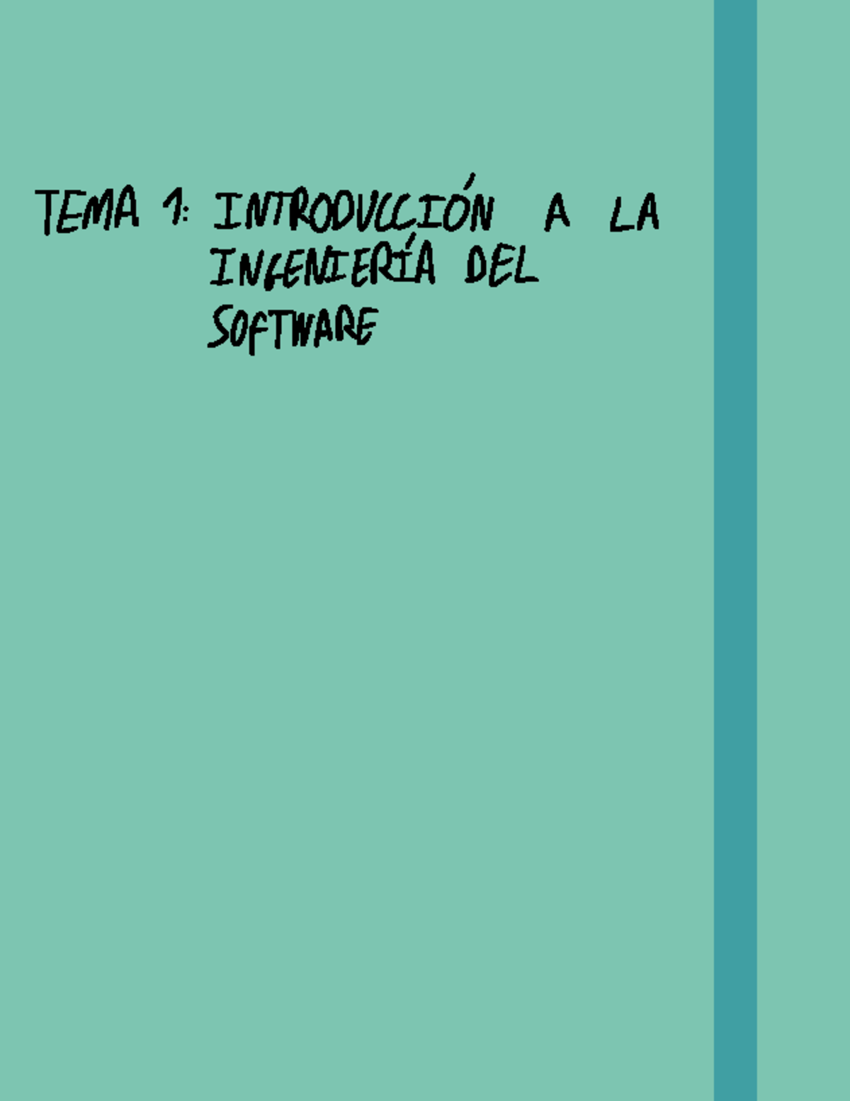 Tema 1 Introducción a la Ingeniería del Software - TEMA 1 A LA ...
