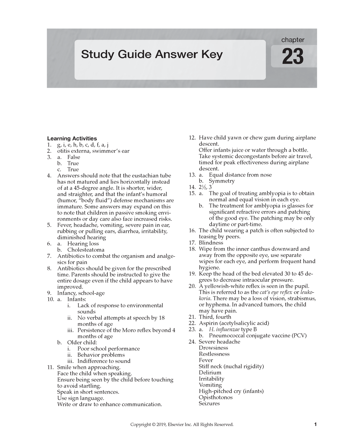 assignment matching exercise 23.01