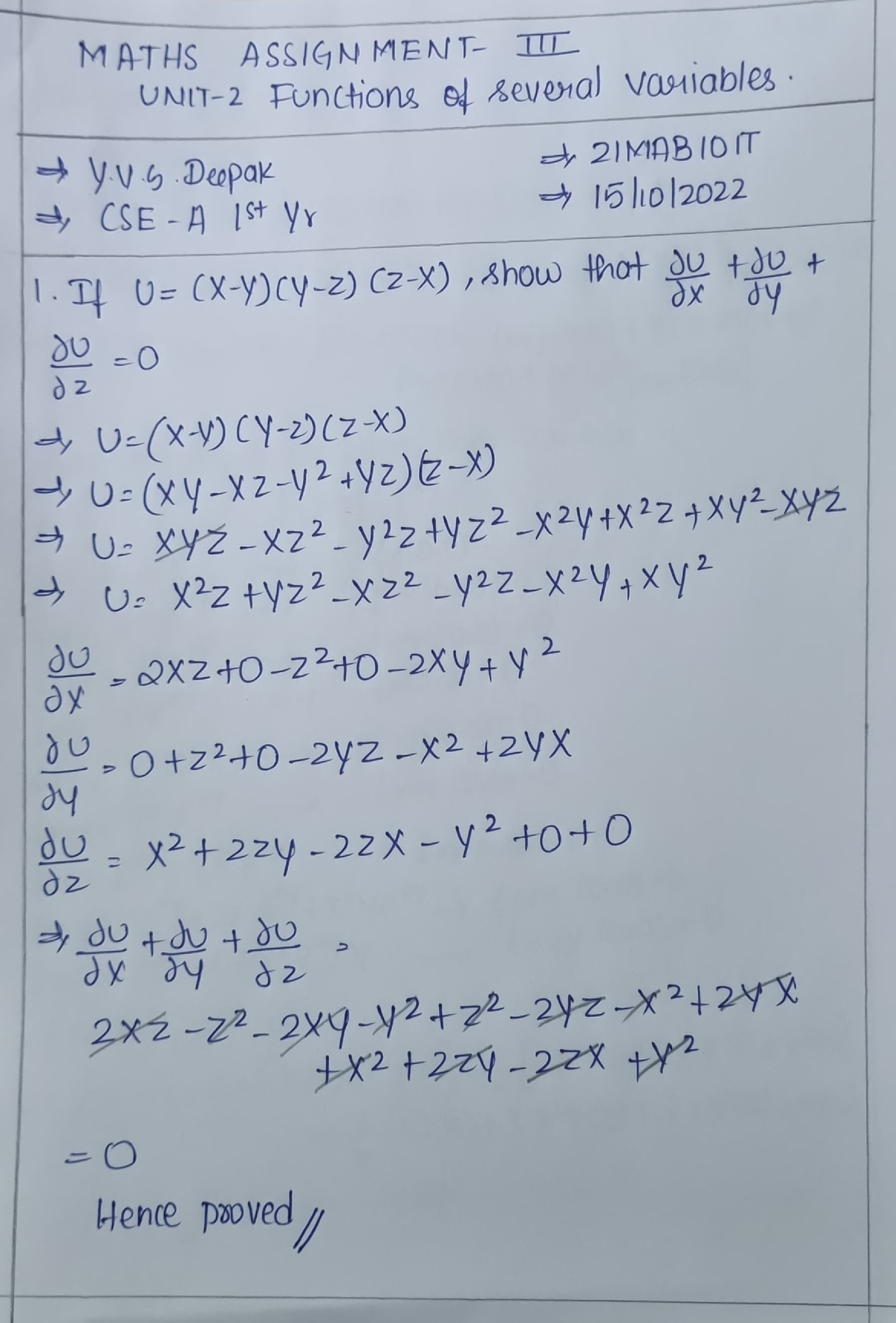 matrix method assignment problem