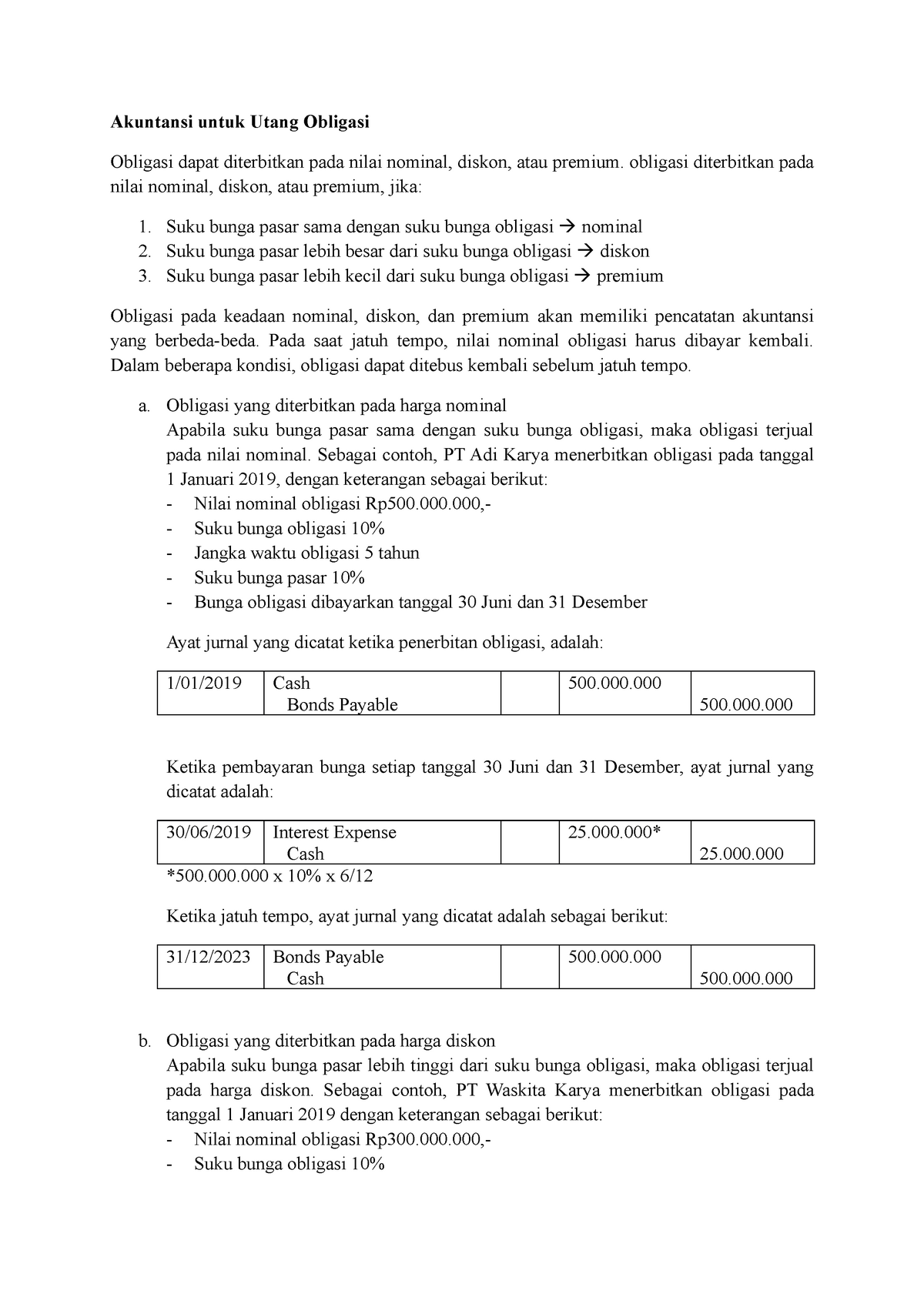 Modul Dan Soal Akuntansi Untuk Utang Obligasi Obligasi Dapat