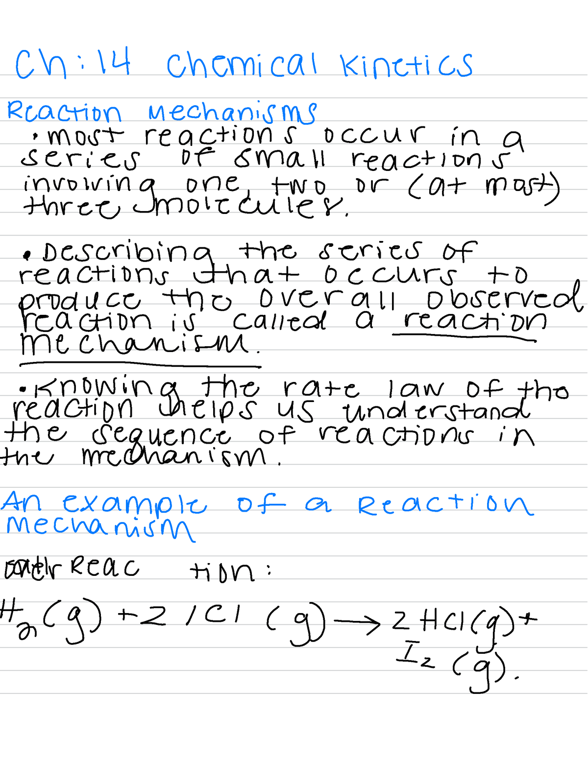 Chapter 14 Chemical Kinetics Pt 5 - Ch : 14 Chemical Kinetics Reaction ...