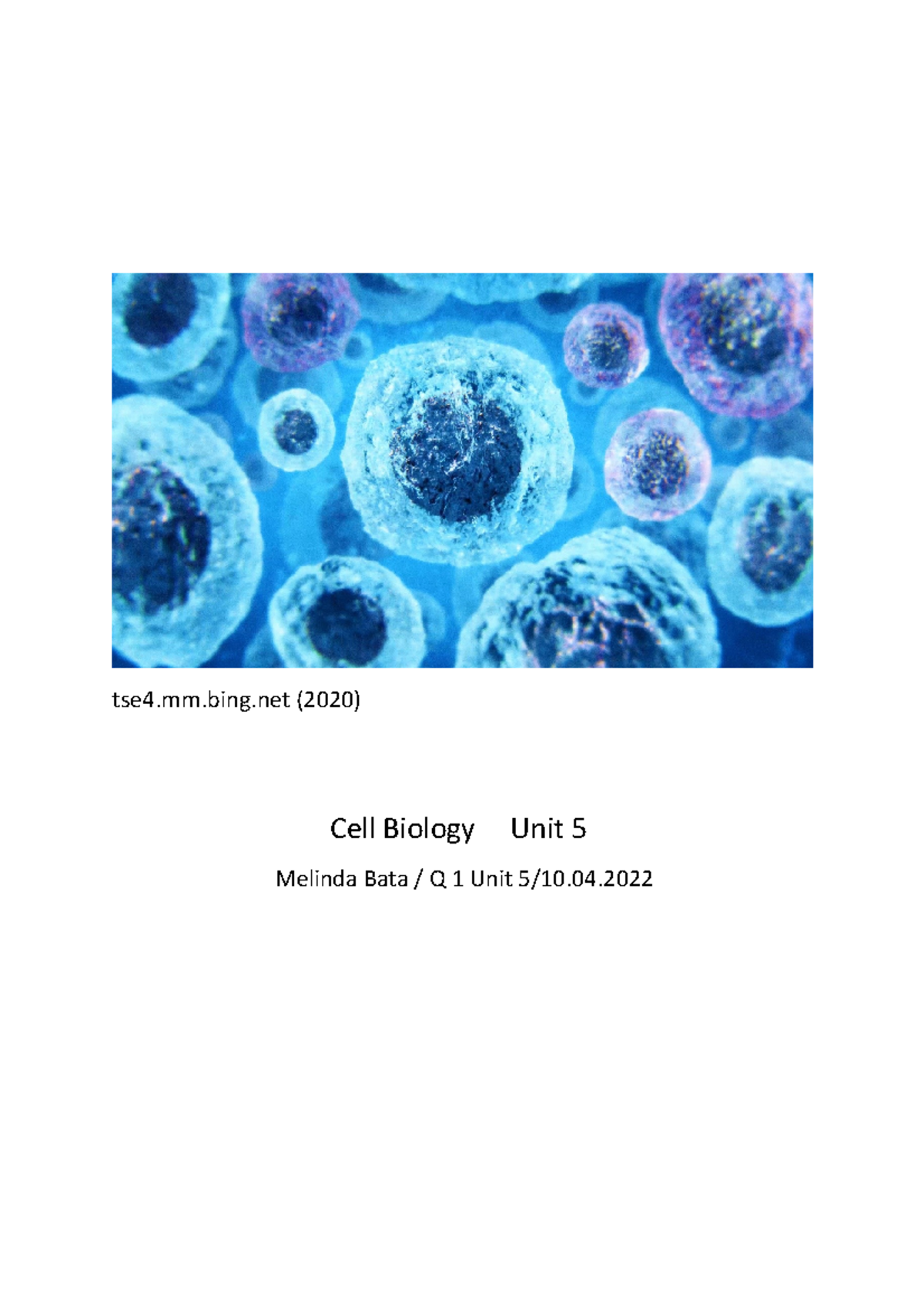 Cell Biology Q1 Unit 5 - All About Cell Structure ,how It Works In ...