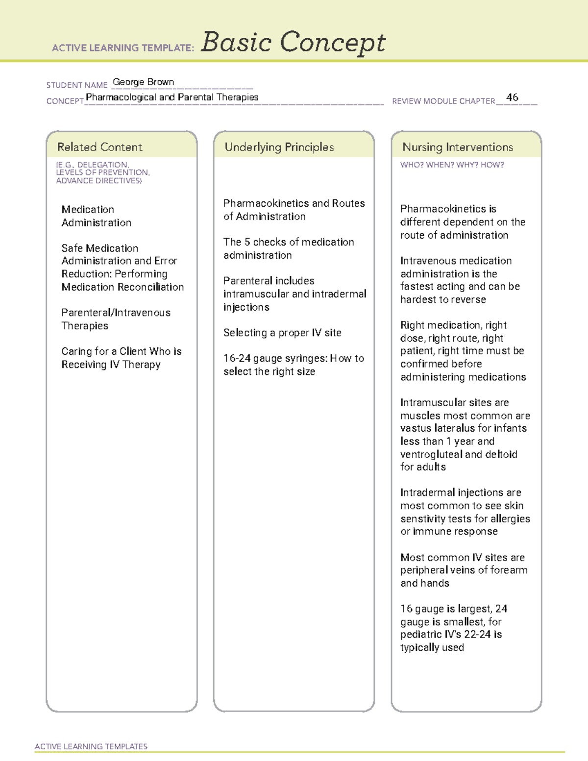 ATI Basic Remediation (4) - Pharmacological and Parental - ACTIVE ...