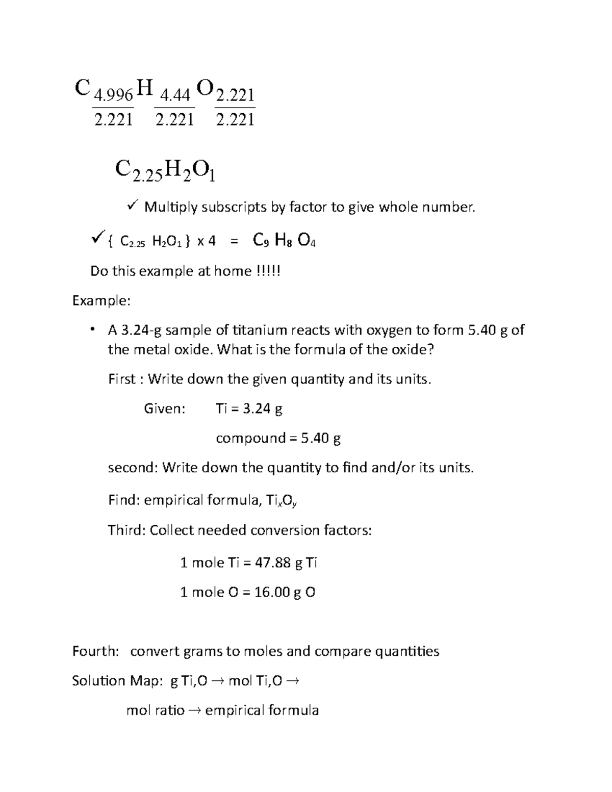 CH.6the Empirical Formula of Stannous Fluoride 2 2 1 2. 2. 2. 4. 2
