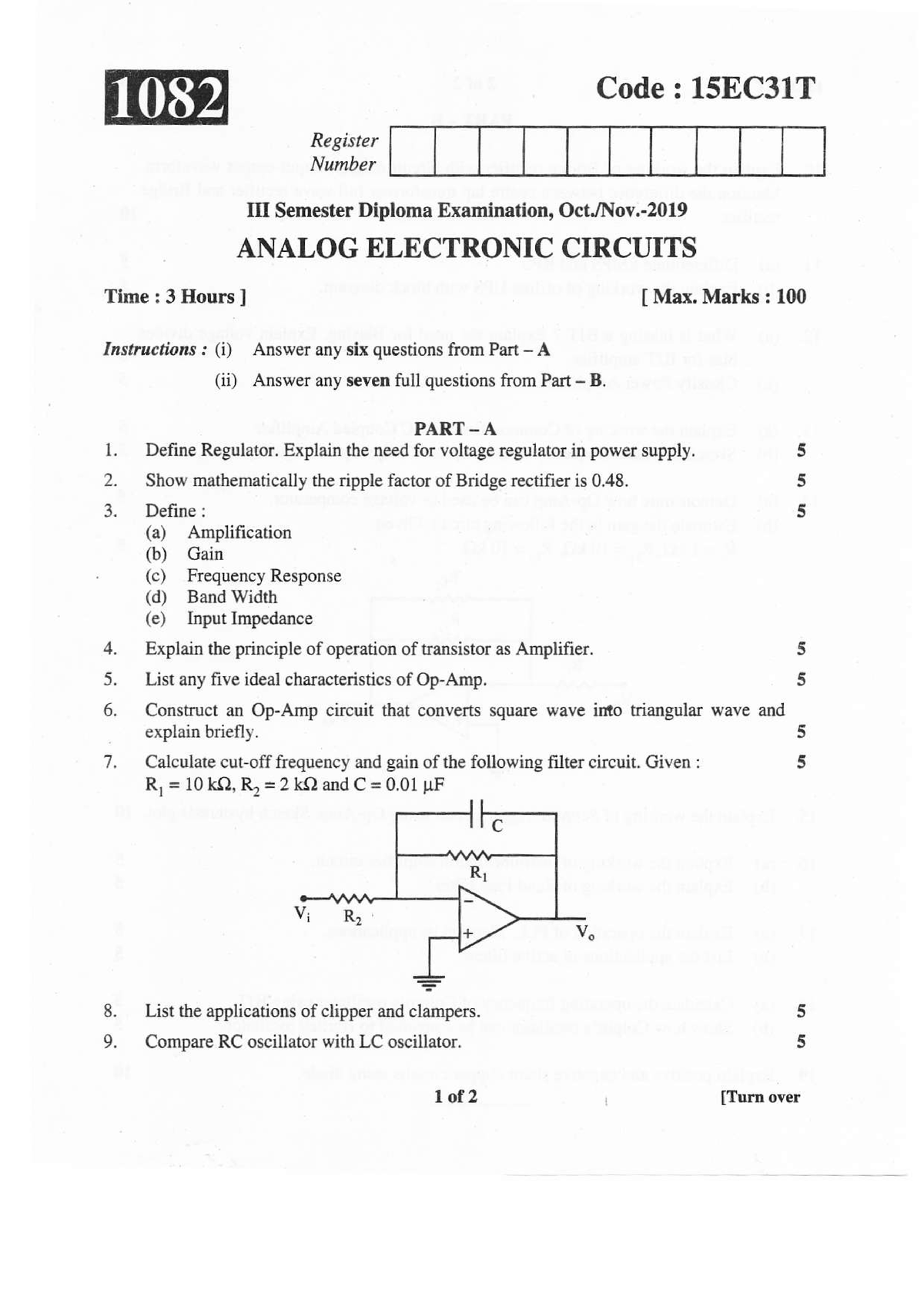 research papers for analog electronics