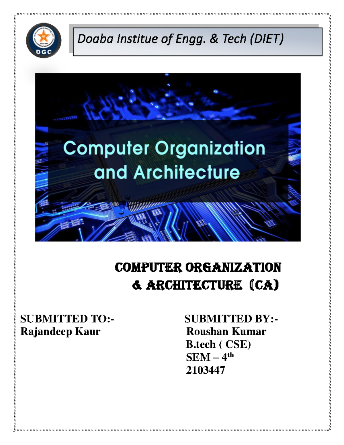 CA Roushan - ........ - Computer organization & architecture (CA ...
