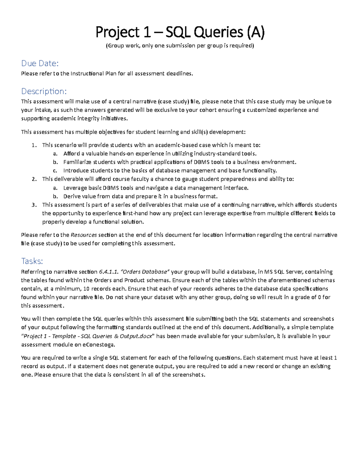 Project 1 - SQL Queries - 6.4.1.1. - Ver 1.3a - Group - Project 1 – SQL ...
