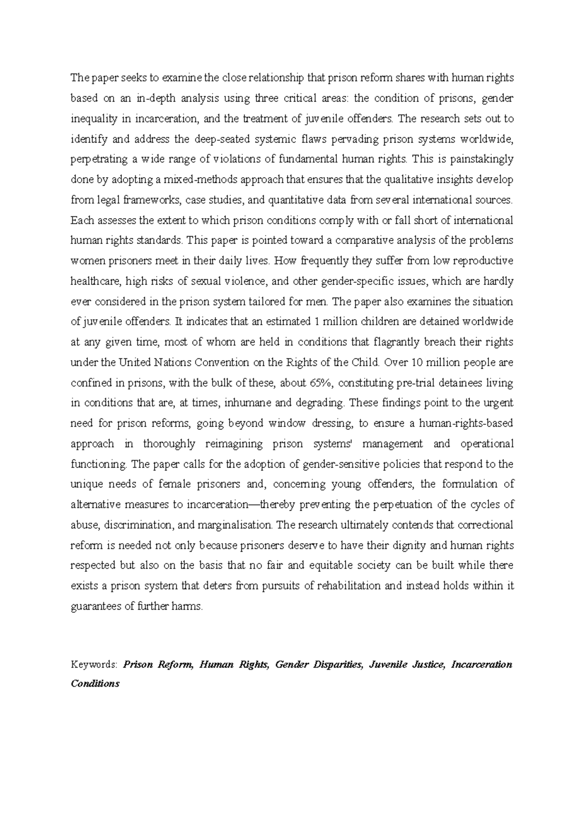 Abstract -National Symposium on Prison Reforms and Human Rights - The ...