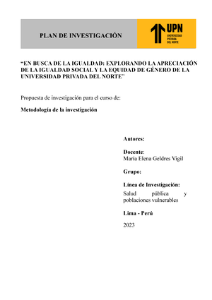 Formato Examen Final Plan De Investigaci N T Tulo Del Plan De Investigaci N Propuesta De