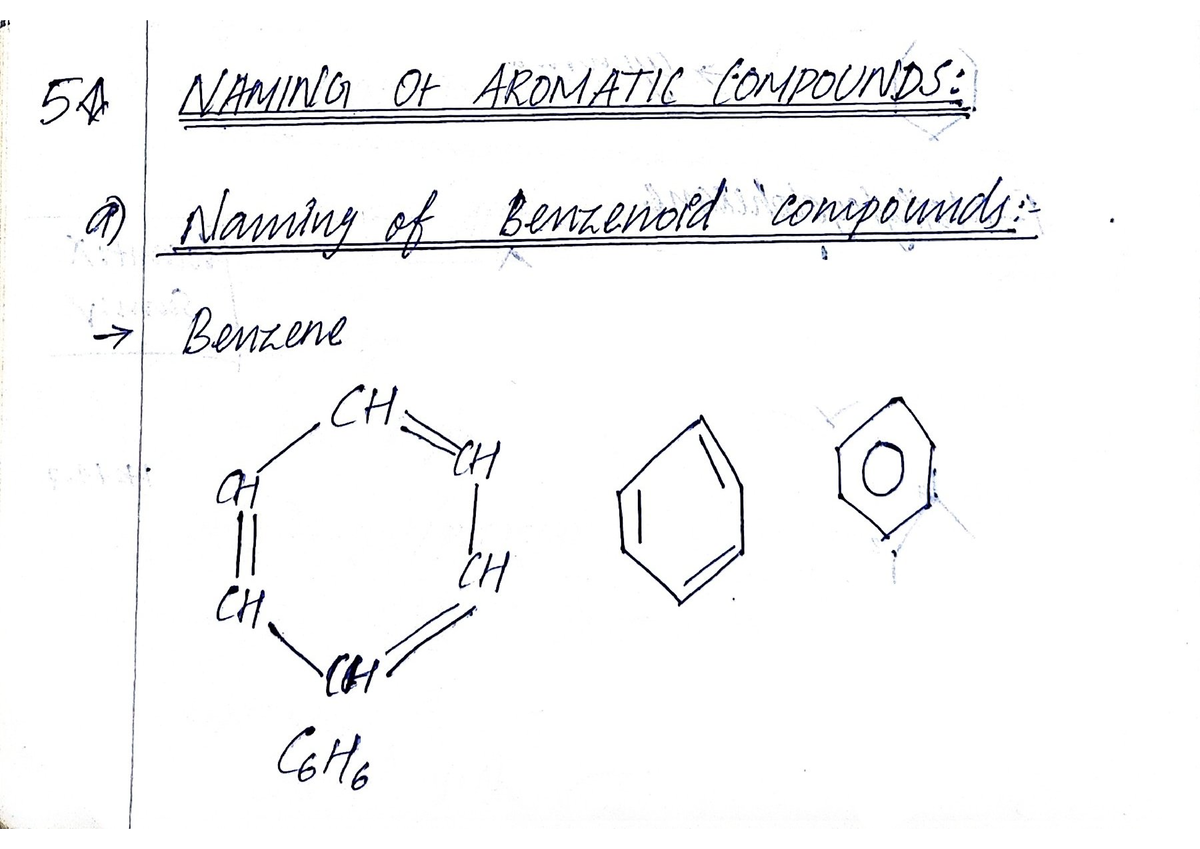 Aromatic Compounds Naming Organic Chemistry Studocu   Thumb 1200 849 