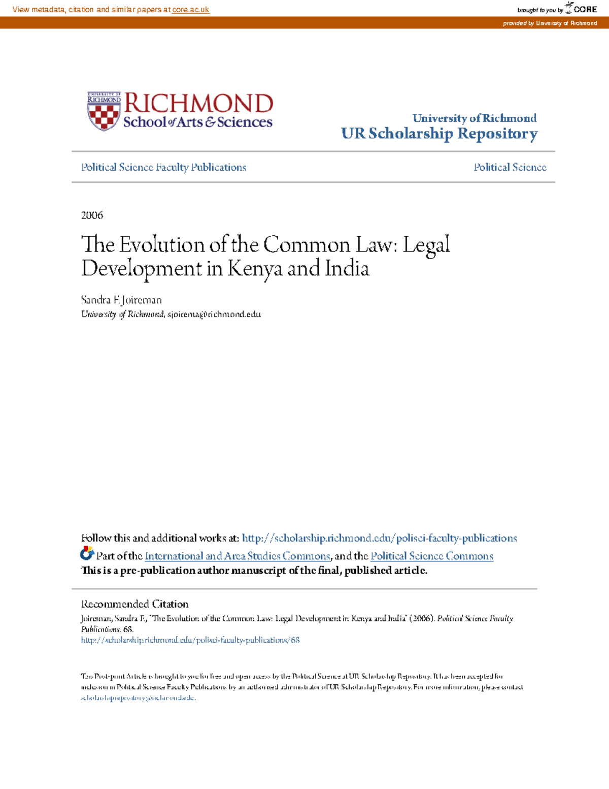 Historical development of the kenya legal system University of