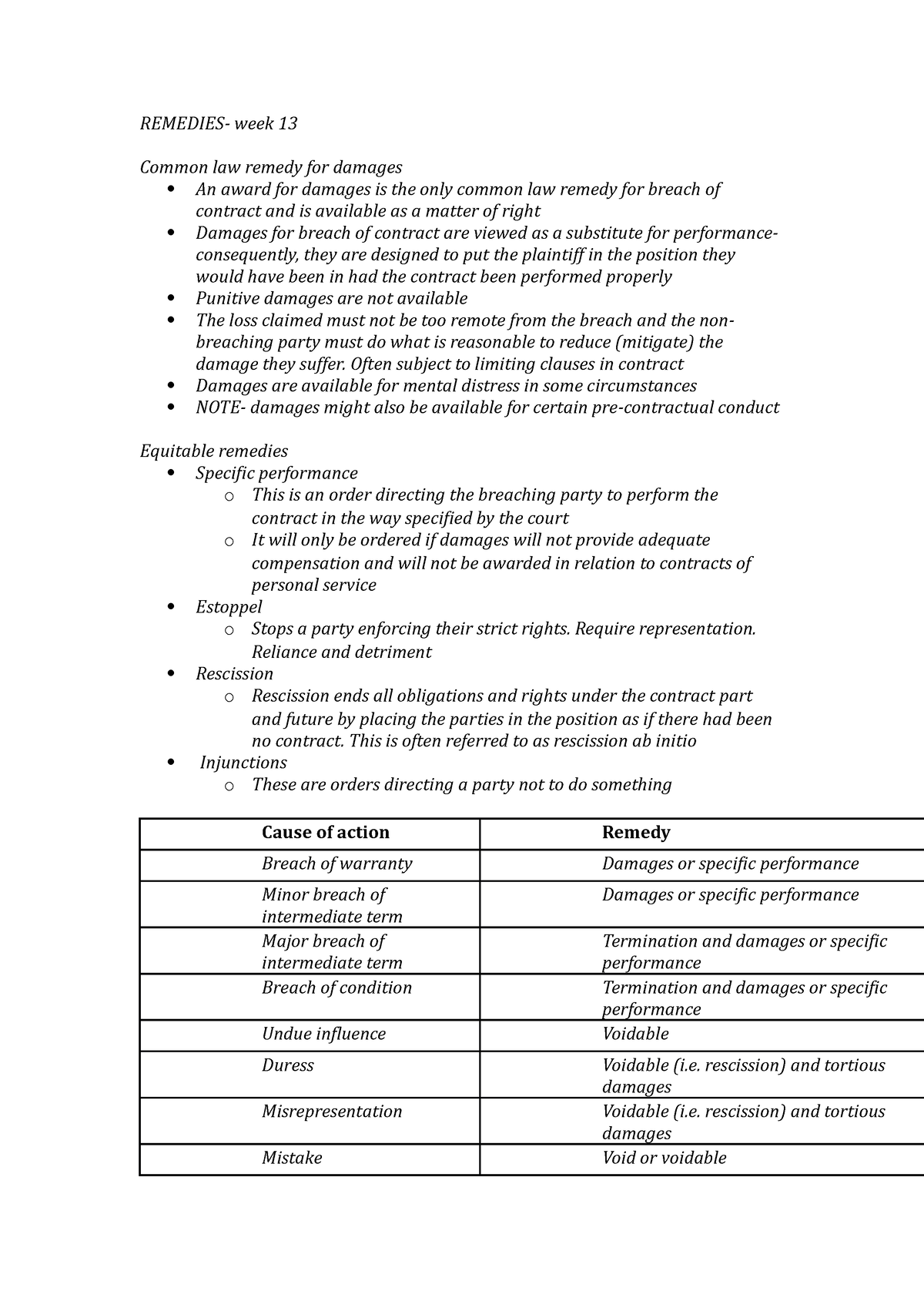 remedies-week-13-notes-for-contract-law-at-uts-remedies-week-13