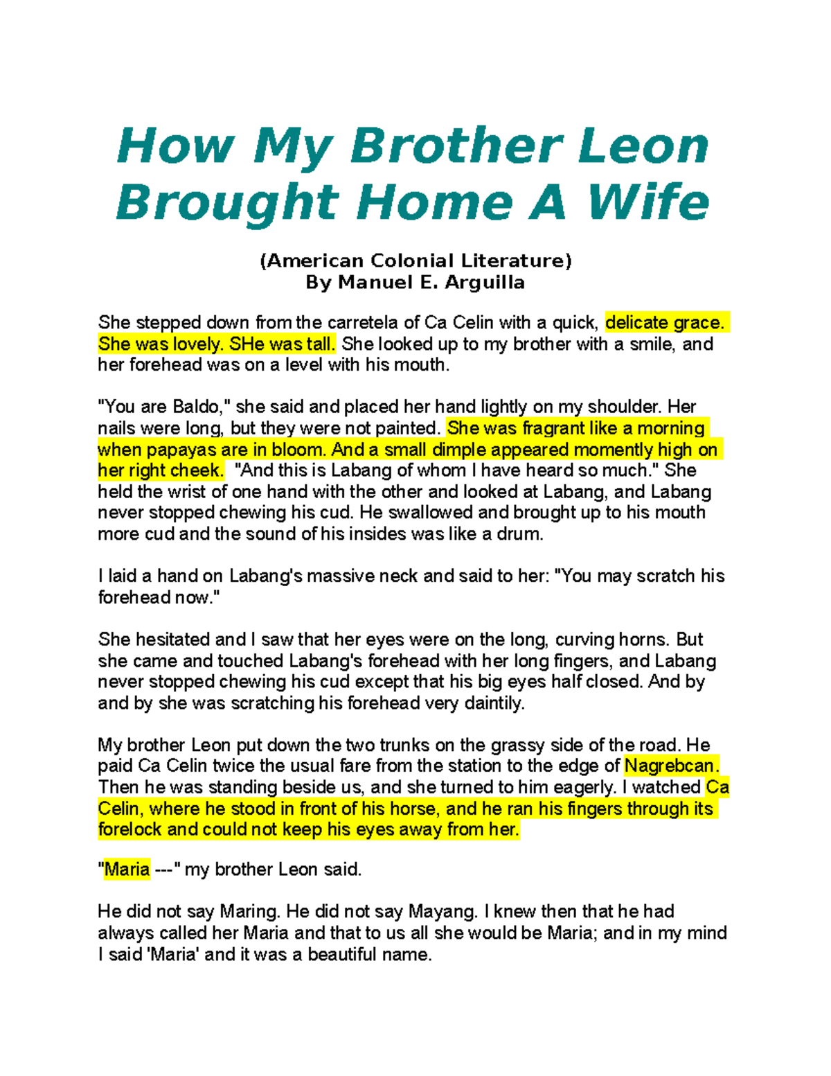 How My Brother Leon Brought Home A Wife How My Brother Leon Brought