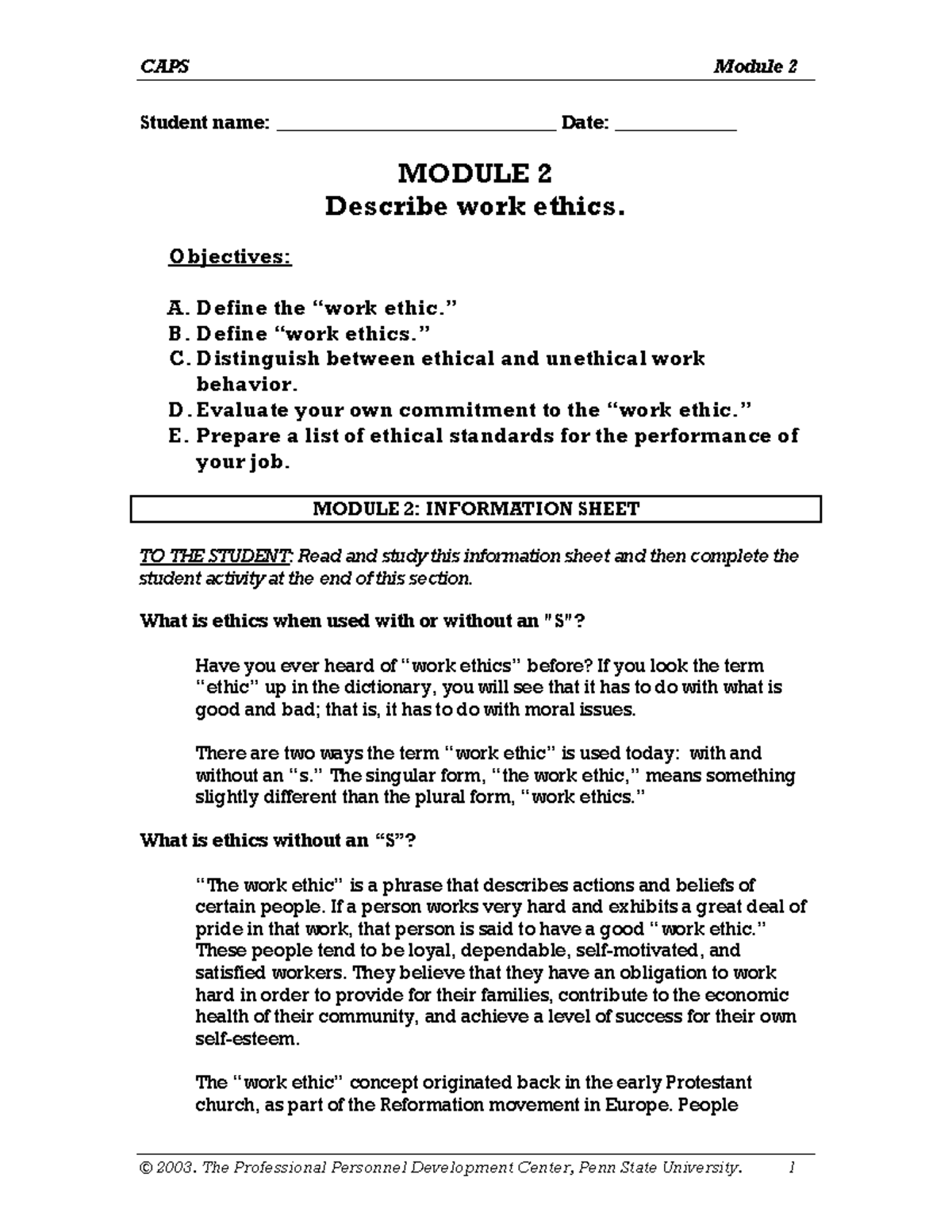 02CAPS why are rules important to human beings Student name