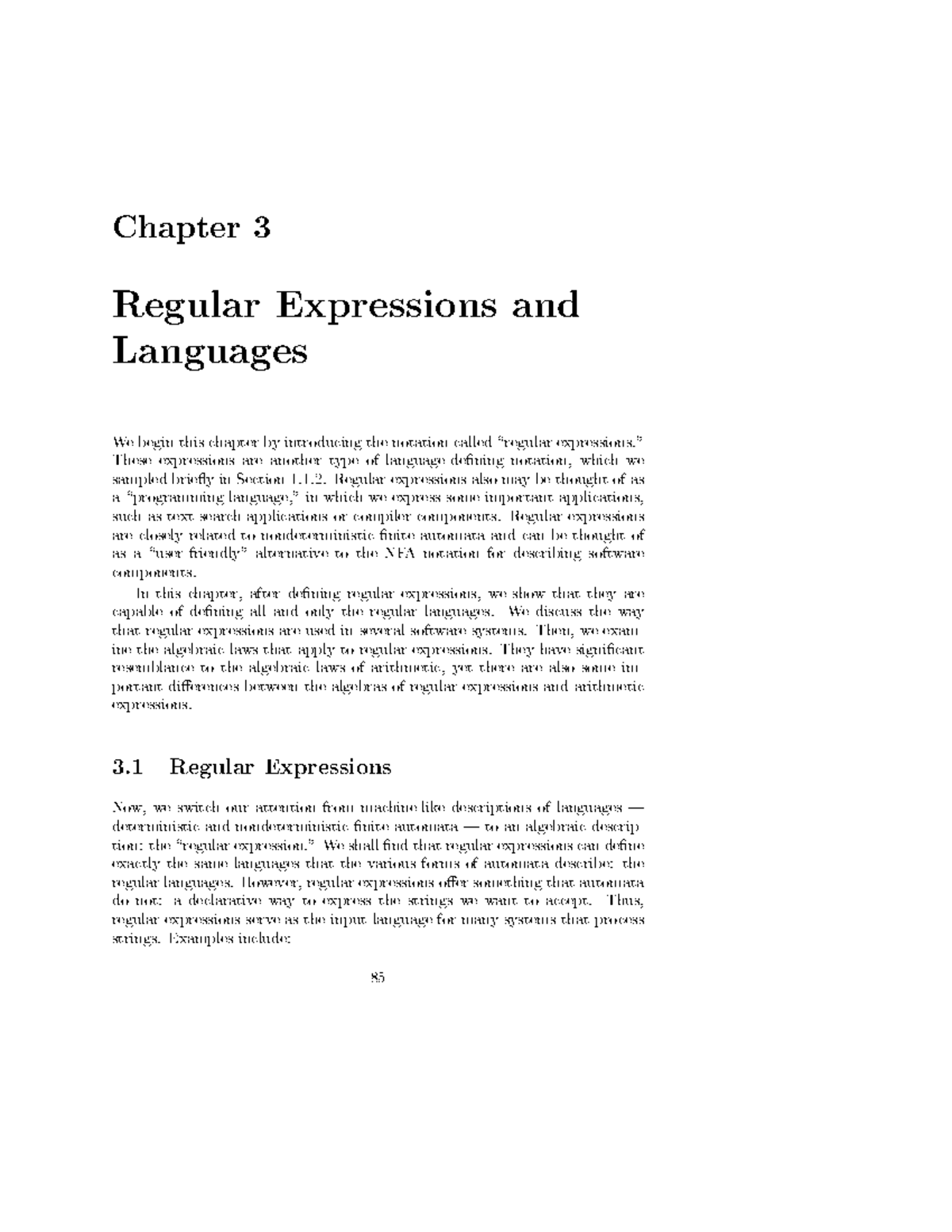 ATCD Module 2 textbook - Chapter Regular Expressions and Languages We b ...