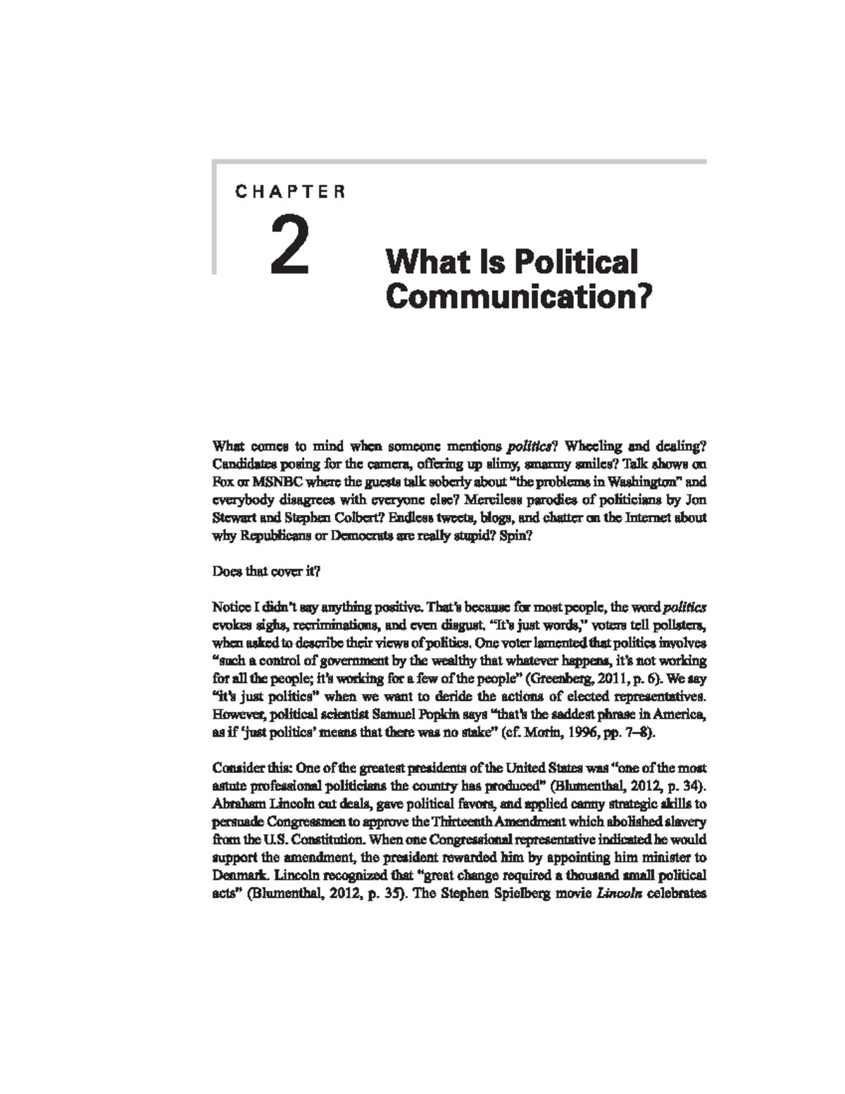 Unit 1 What Is Political Communication From The Book The Dynamics Of