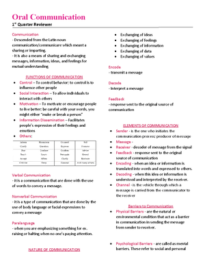 WEEK 3 & 4 Functions OF Communication Verbal AND Nonverbal ...