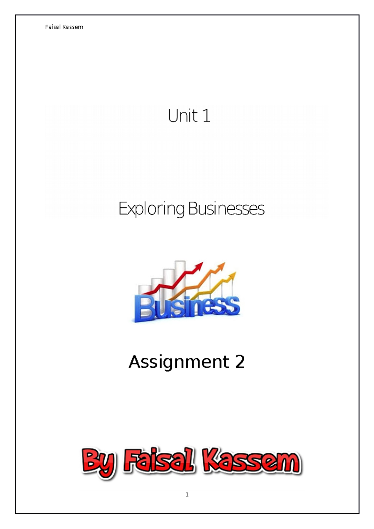 assignment 2 unit 1 exploring business