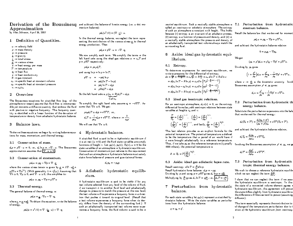 Combined 2 - Optimización - Derivation of the Boussinesq Approximation ...