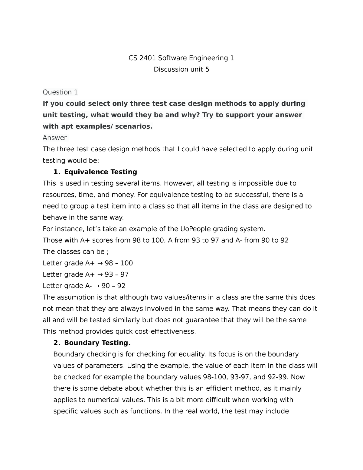 cs-2401-software-engineering-1-discussion-unit-5-answer-the-three