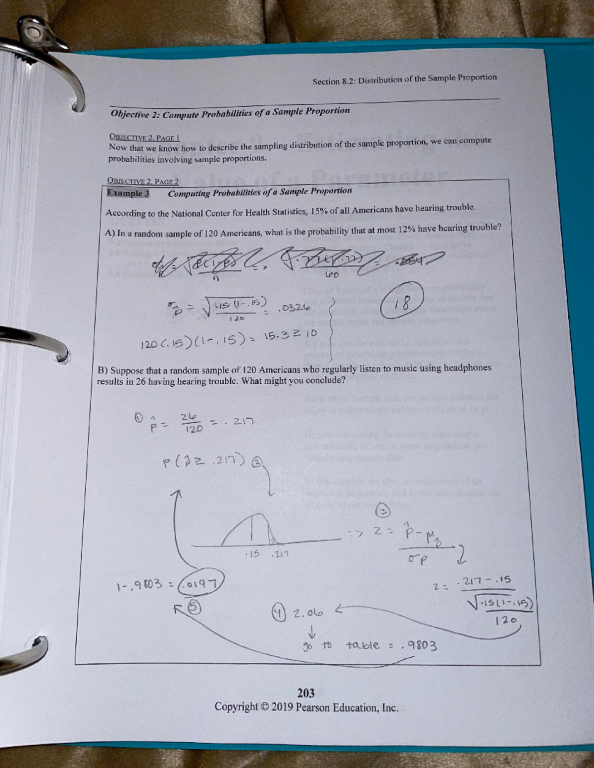 Chapter 8 section 2 page 4 - Section 8: Distribution of the Sample ...