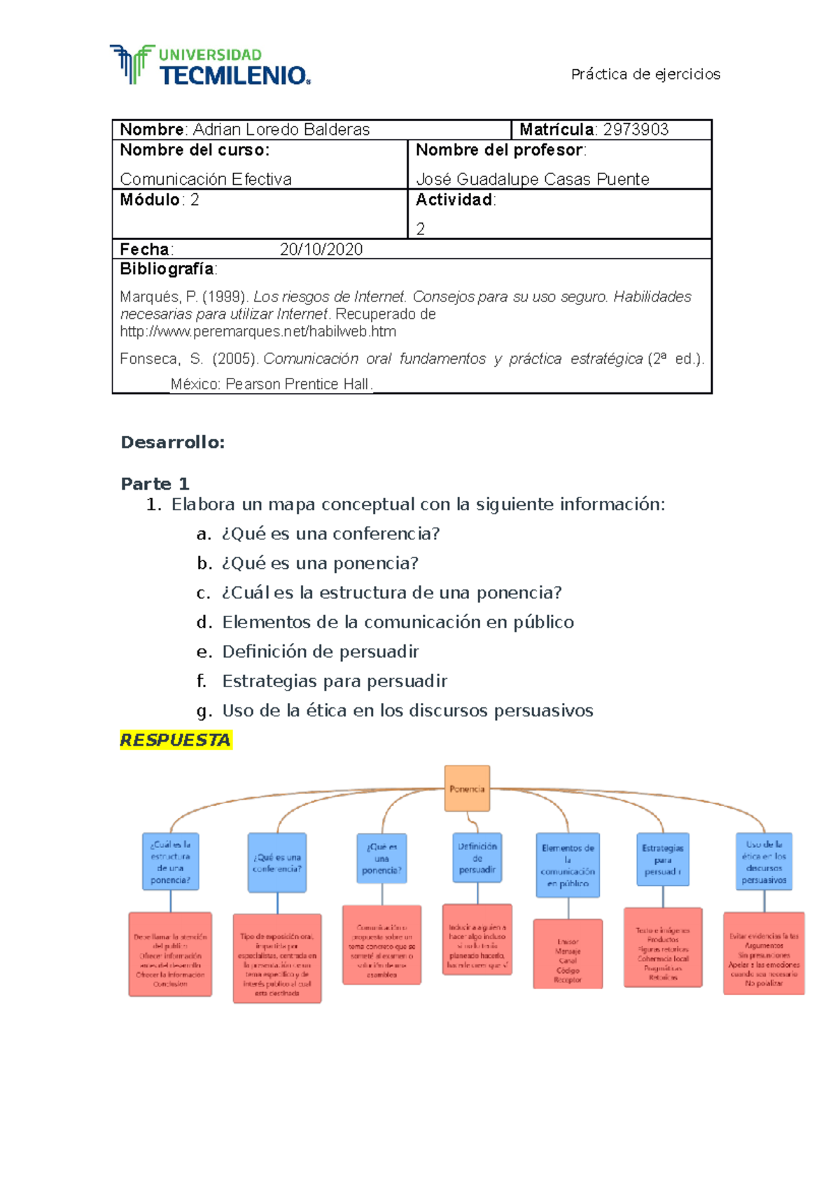 Ejercicio 2 ALB Comunicacion efectiva - Nombre : Adrian Loredo Balderas ...