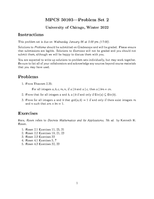 A4 - Statistics Assignment - MPCS 50103—Problem Set 4 University of ...