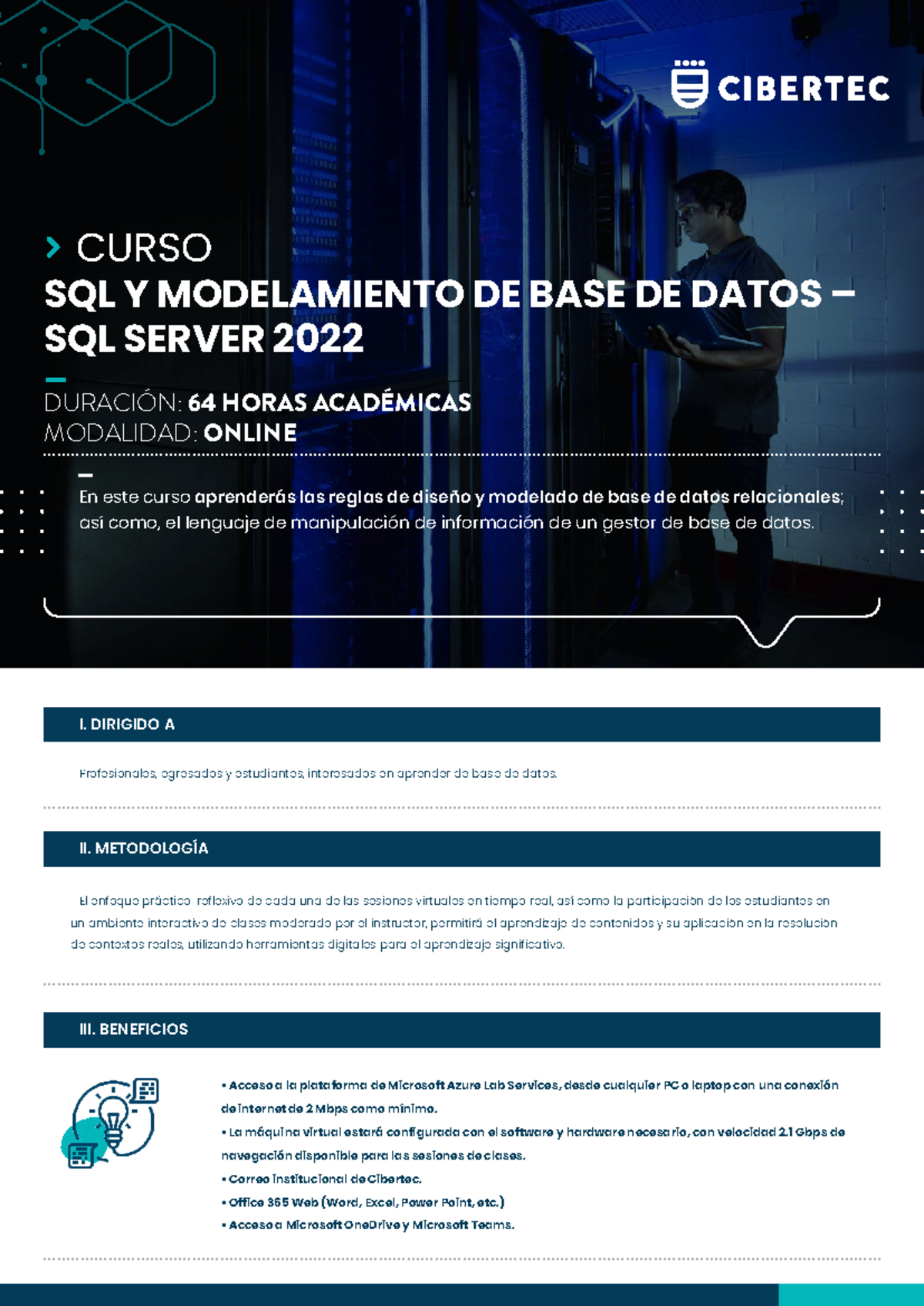 SQL Modelamiento DE BASE DE Datos SQL Server 2022 - I. DIRIGIDO A II ...