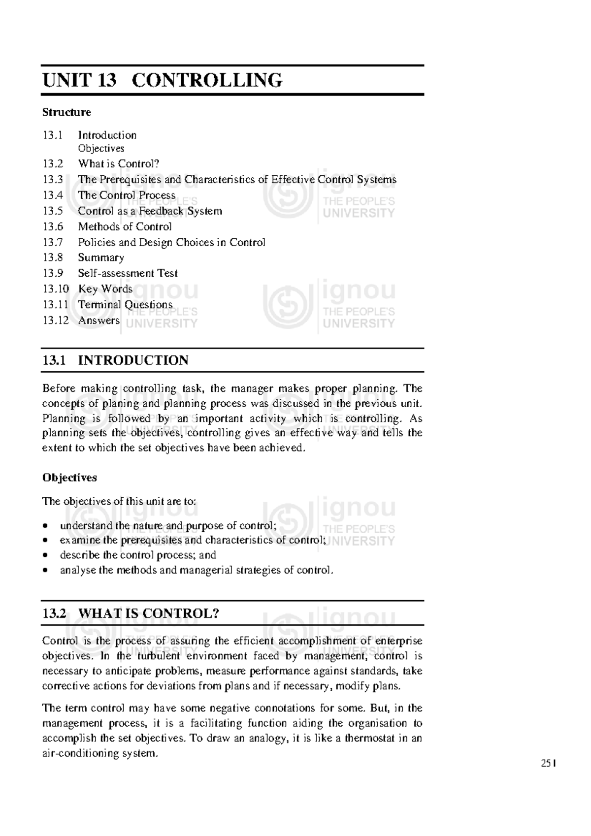 Controlling - Summary information communication technology ...