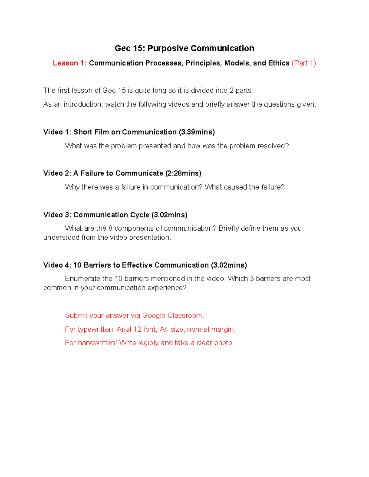 Gec 15 Lesson 1 Commu Gec 15 Purposive Communication Lesson 1 Gec 15 Lesson 1 Commu Gec 15 Purposive Communication Lesson 1