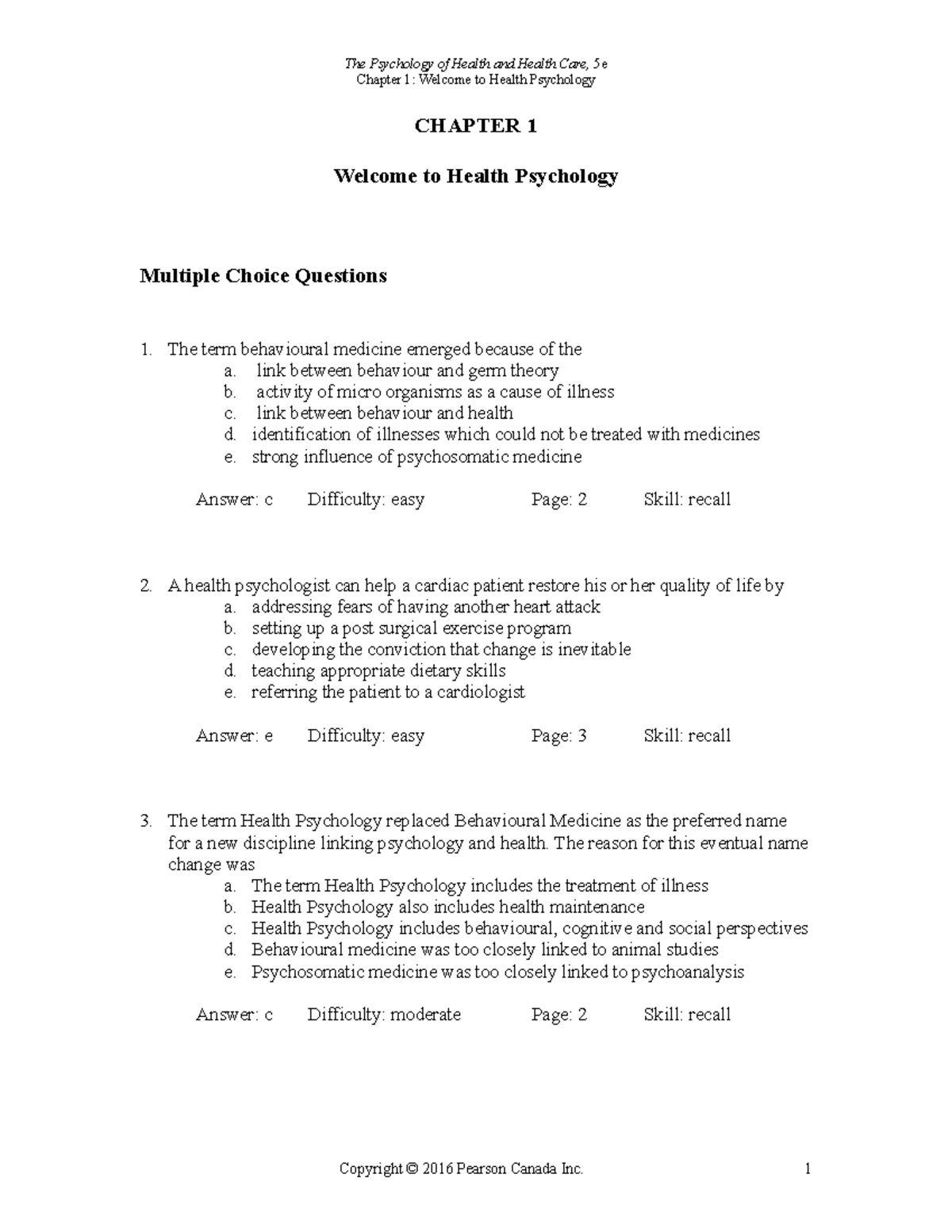 Chapter 01 - Test Banks For The Lecture/class - Chapter 1: Welcome To ...