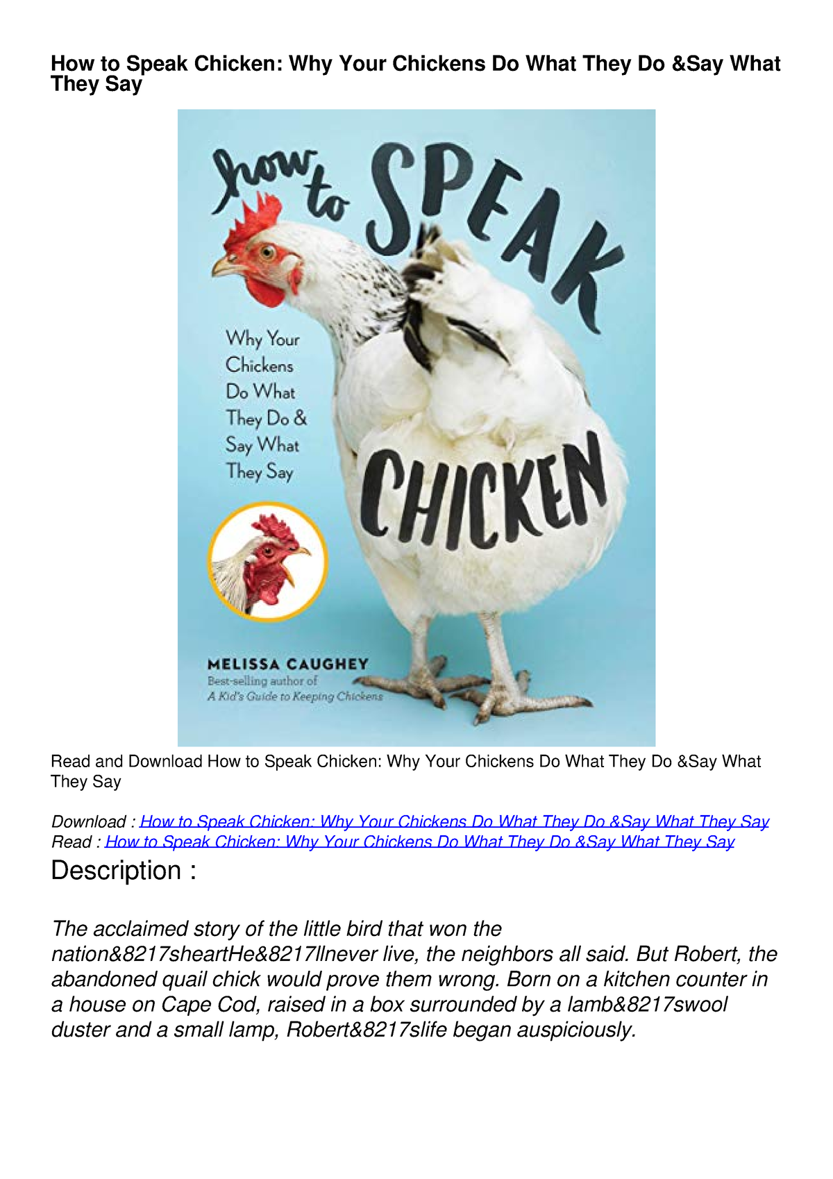 download-pdf-how-to-speak-chicken-why-your-chickens-do-what-they-do