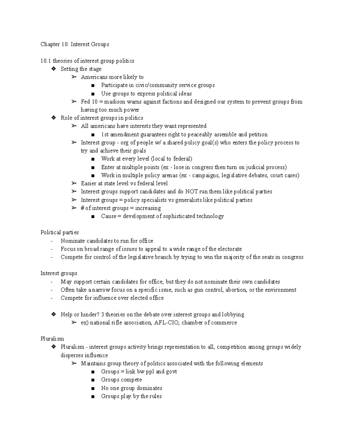 chapter-10-interest-groups-chapter-10-interest-groups-10-theories-of