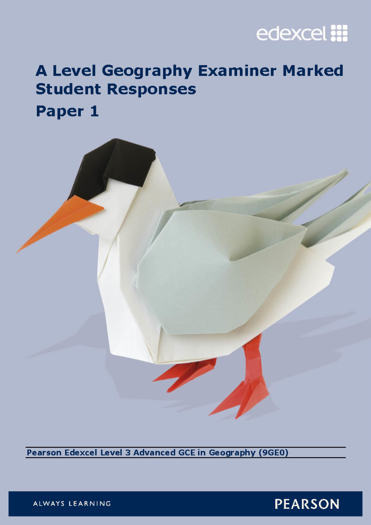 A Level Geography Paper 1 Examiner Marked Student Responses - A Level ...