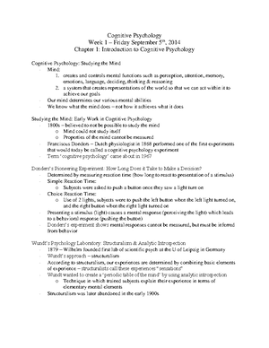 TEST YOUR SELF – Chapter 1 - TEST YOUR SELF – CHAPTER 1 What was the ...