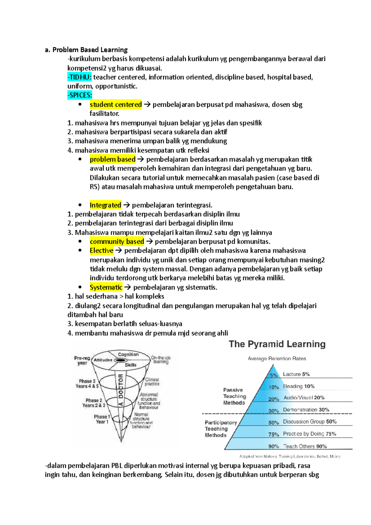 BK Minggu Pertama - Notes - A. Problem Based Learning -kurikulum ...