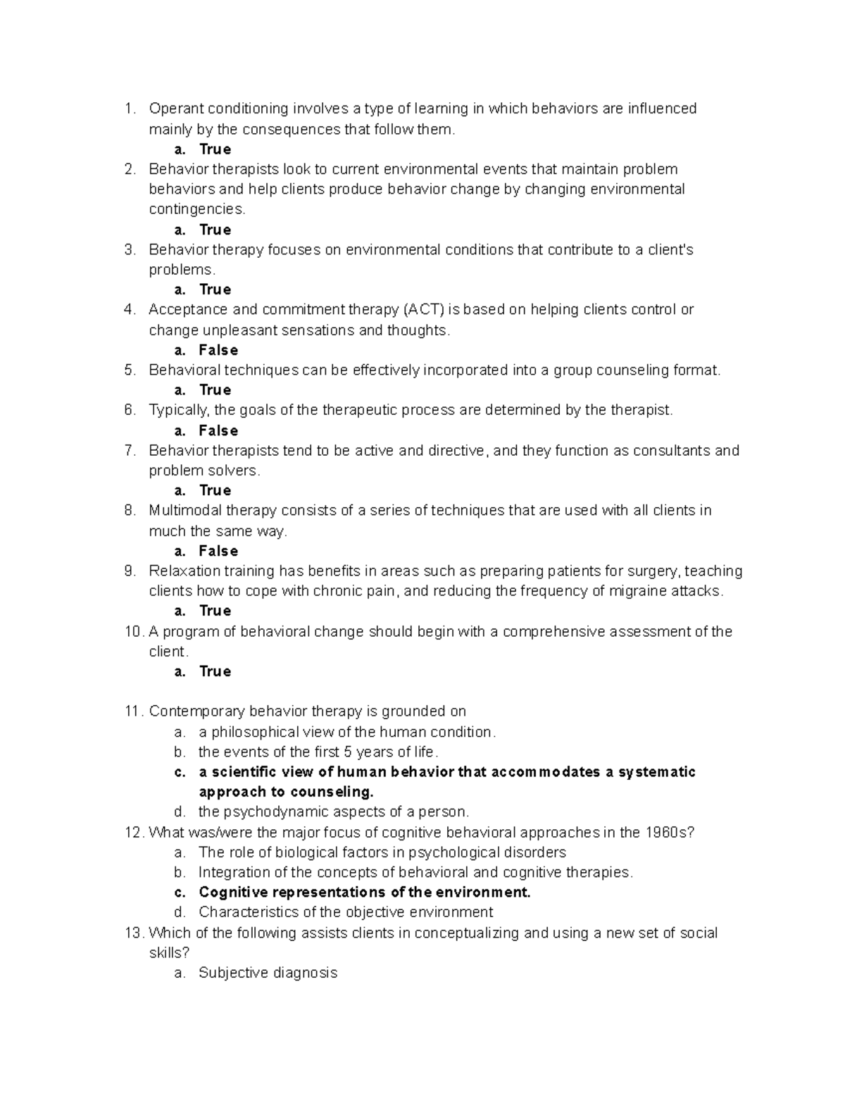 Chapter 9 Quiz Did I get it - Operant conditioning involves a type of ...