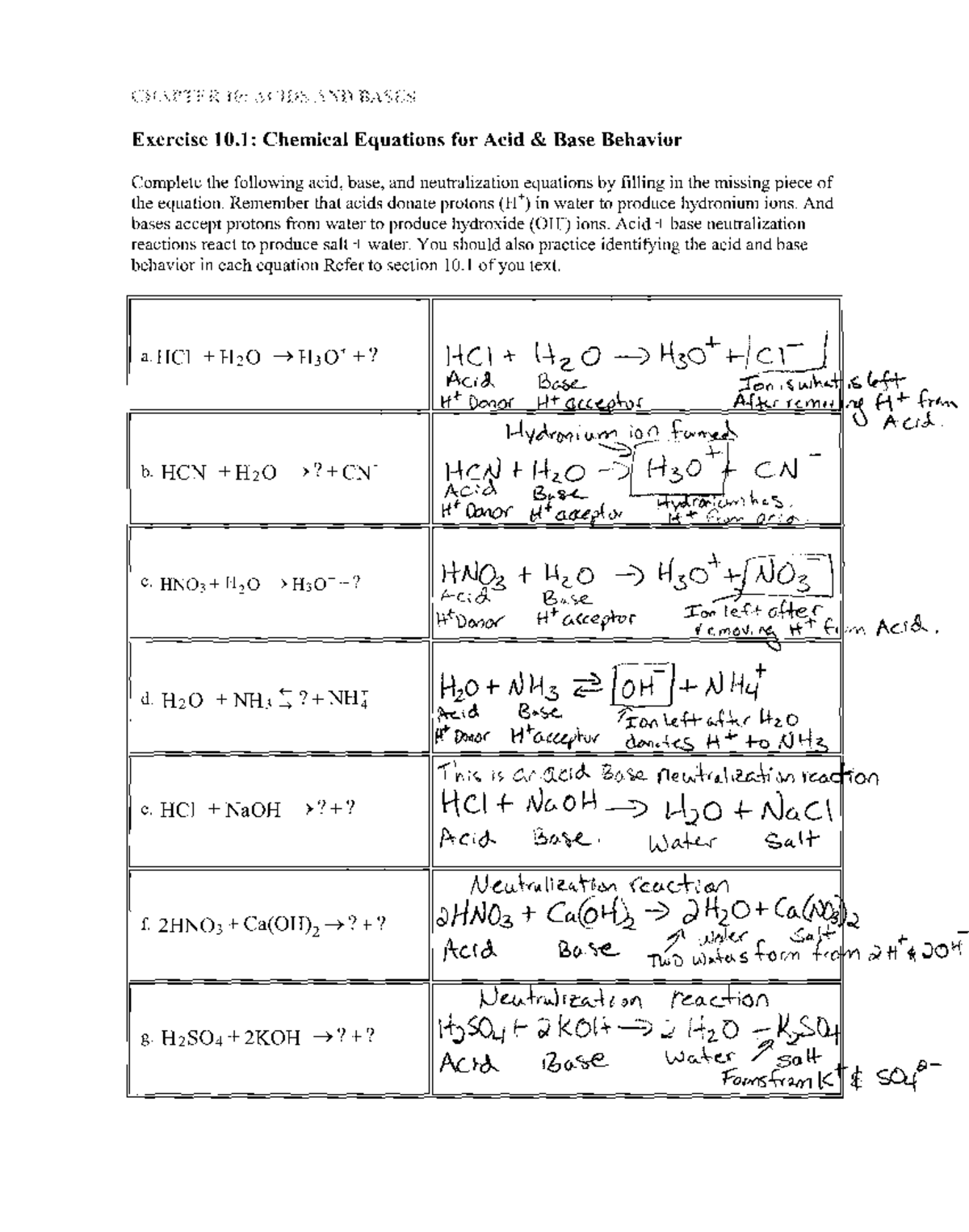 Key 10-1 - N A - Chem 105 - Csn - Studocu