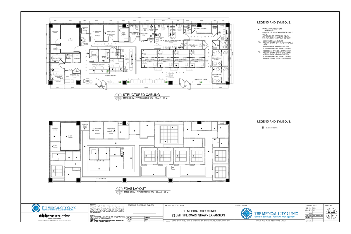 TMC SHW Expansion EL2 - Electrical Plan Sh2 - EEE SECTION 33. Ownership ...