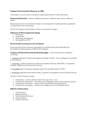 Chapter 2 Aligning HR With Strategy - Chapter 2 Aligning with HR ...