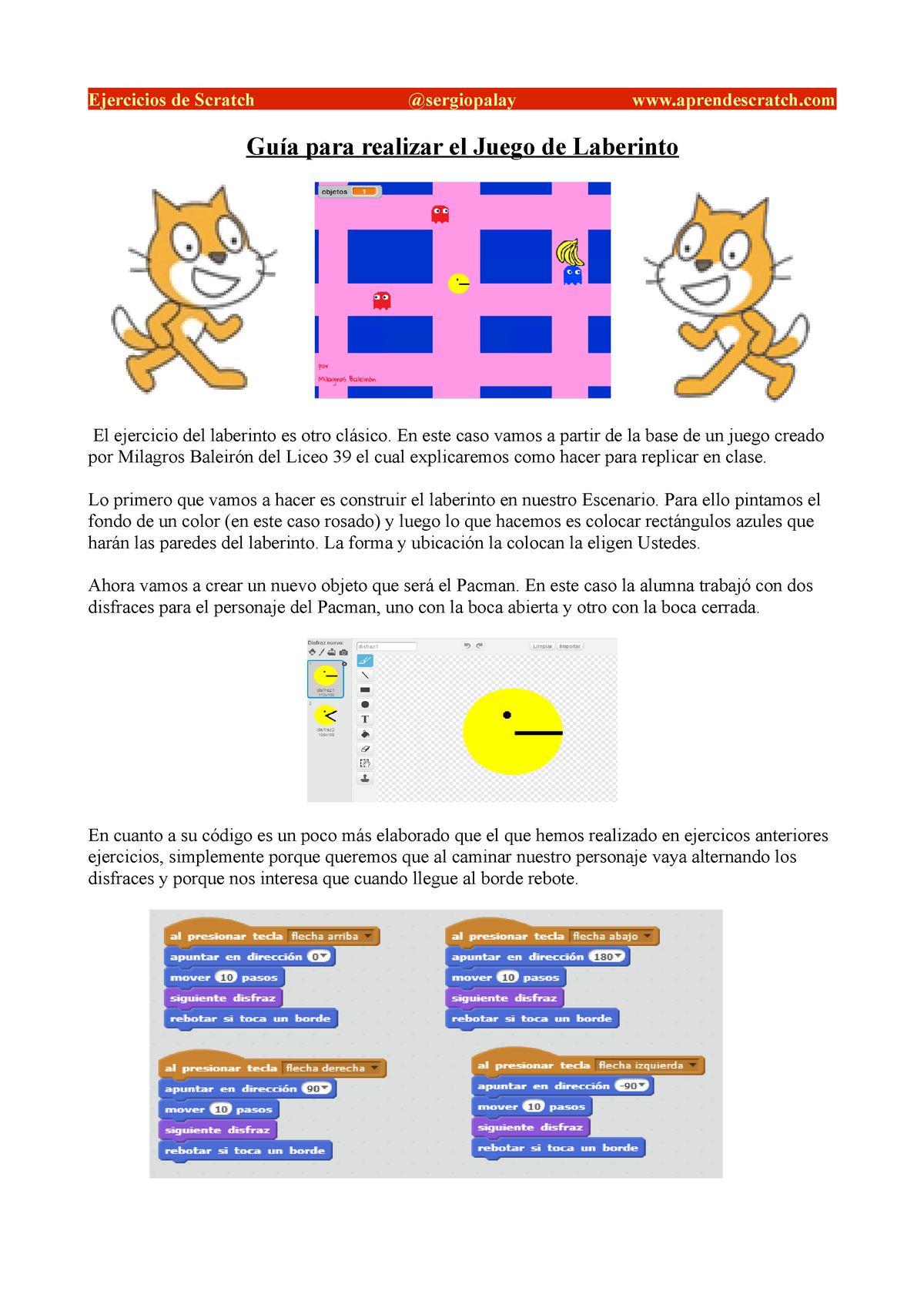 10ejercicio De Juego Laberinto - Ejercicios De Scratch @sergiopalay ...