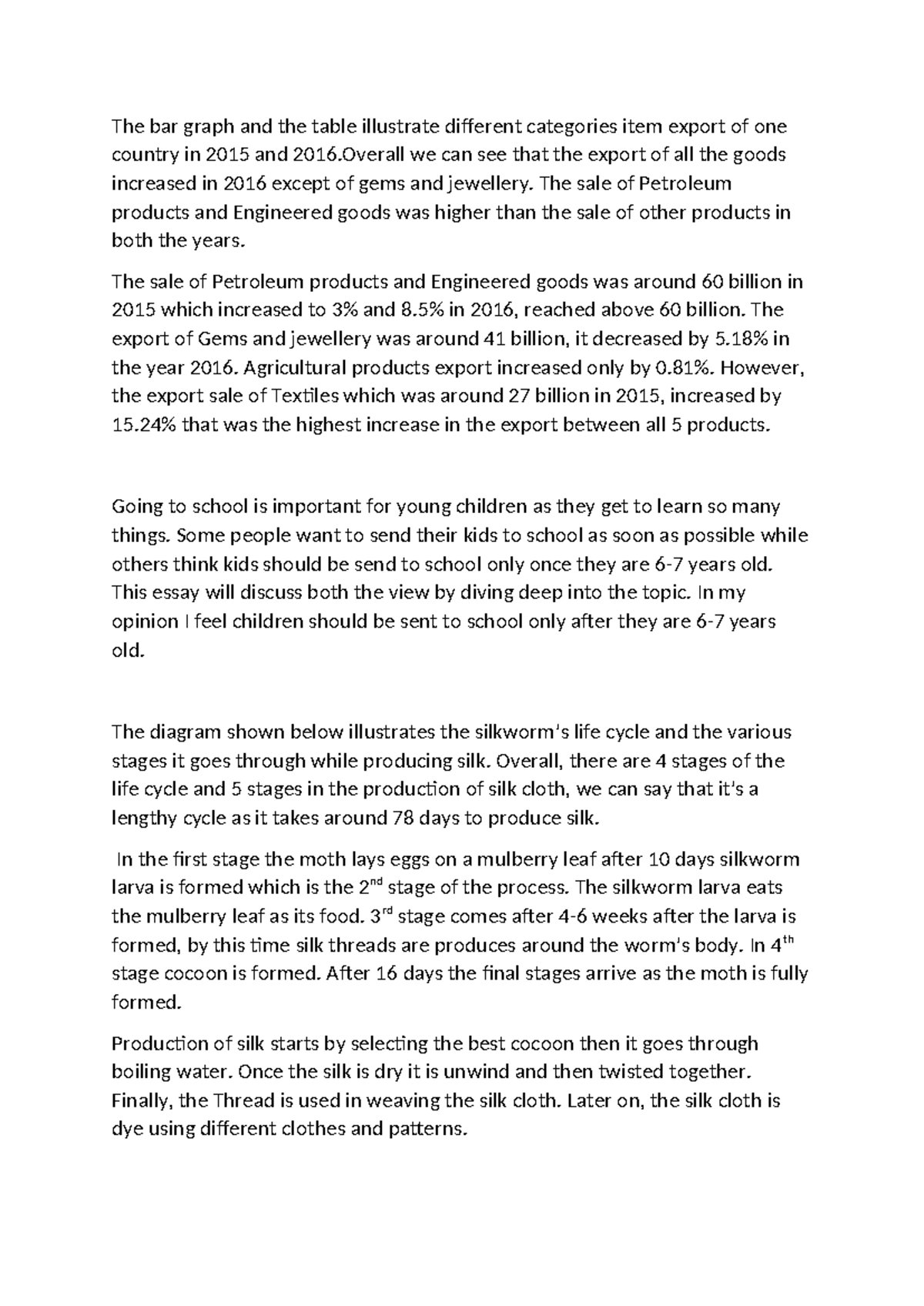 Ielts - essay - The bar graph and the table illustrate different ...