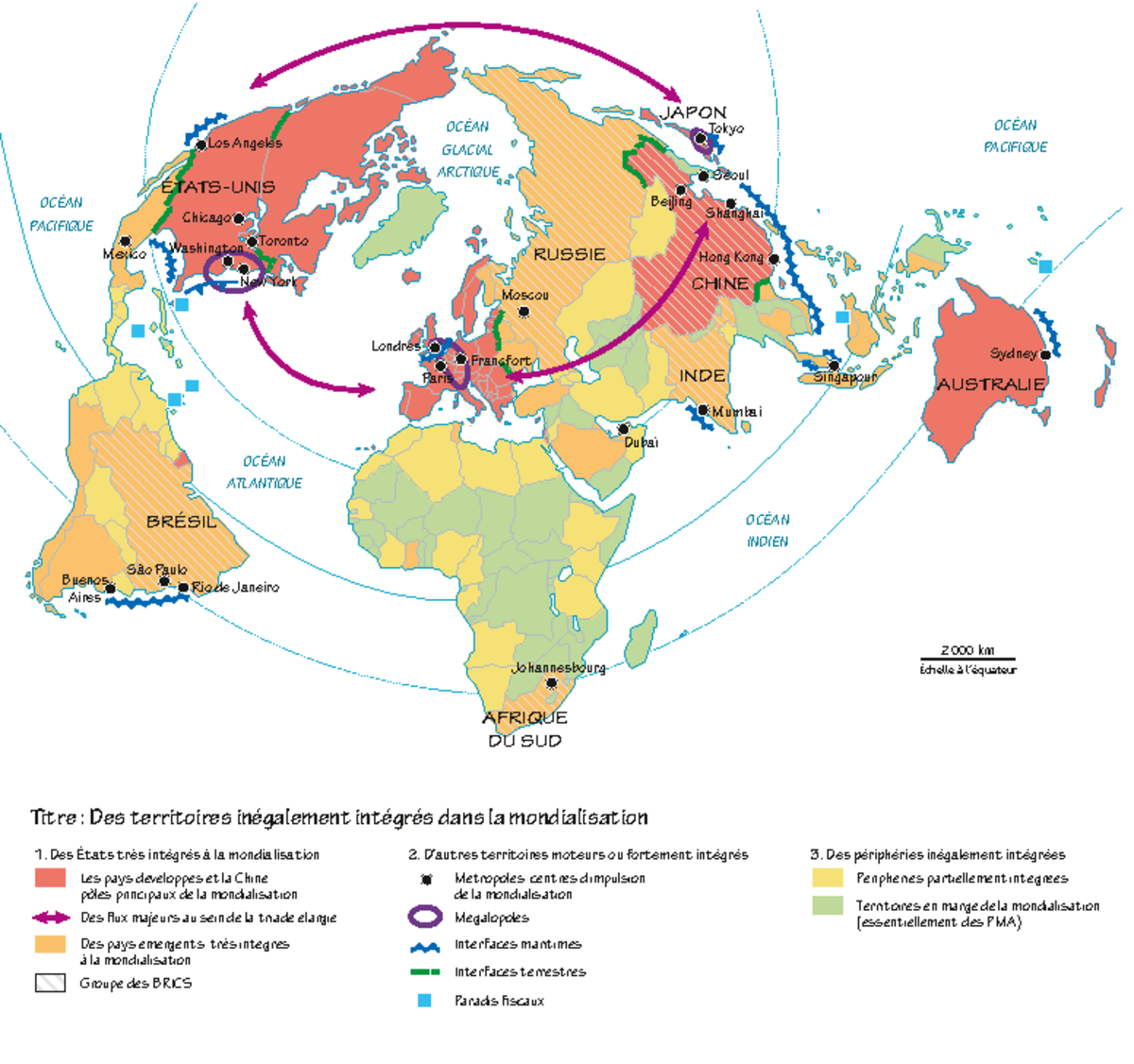 Croquis geo - OCÉAN ATLANTIQUE OCÉAN INDIEN OCÉAN PACIFIQUE OCÉAN ...