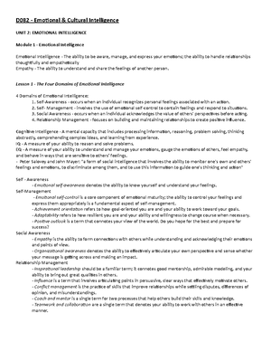 Unit 2 Notes - D082 - WGU - Studocu
