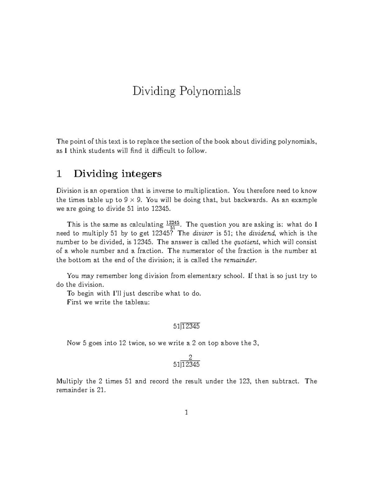 math-100-long-division-polynomials-dividing-polynomials-the-point