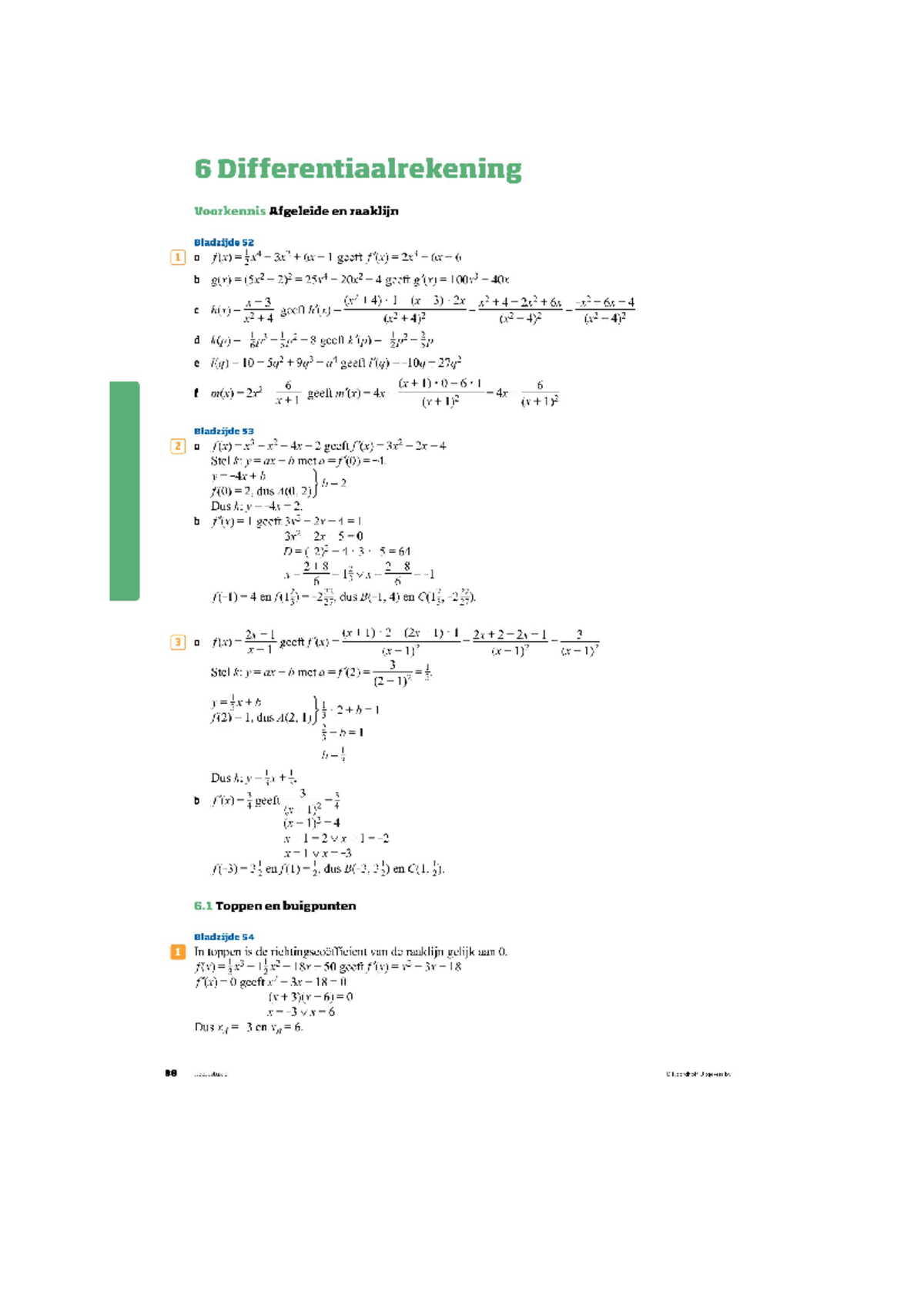 Uitwerkingen Hoofdstuk 7 - Wiskunde B - Studeersnel