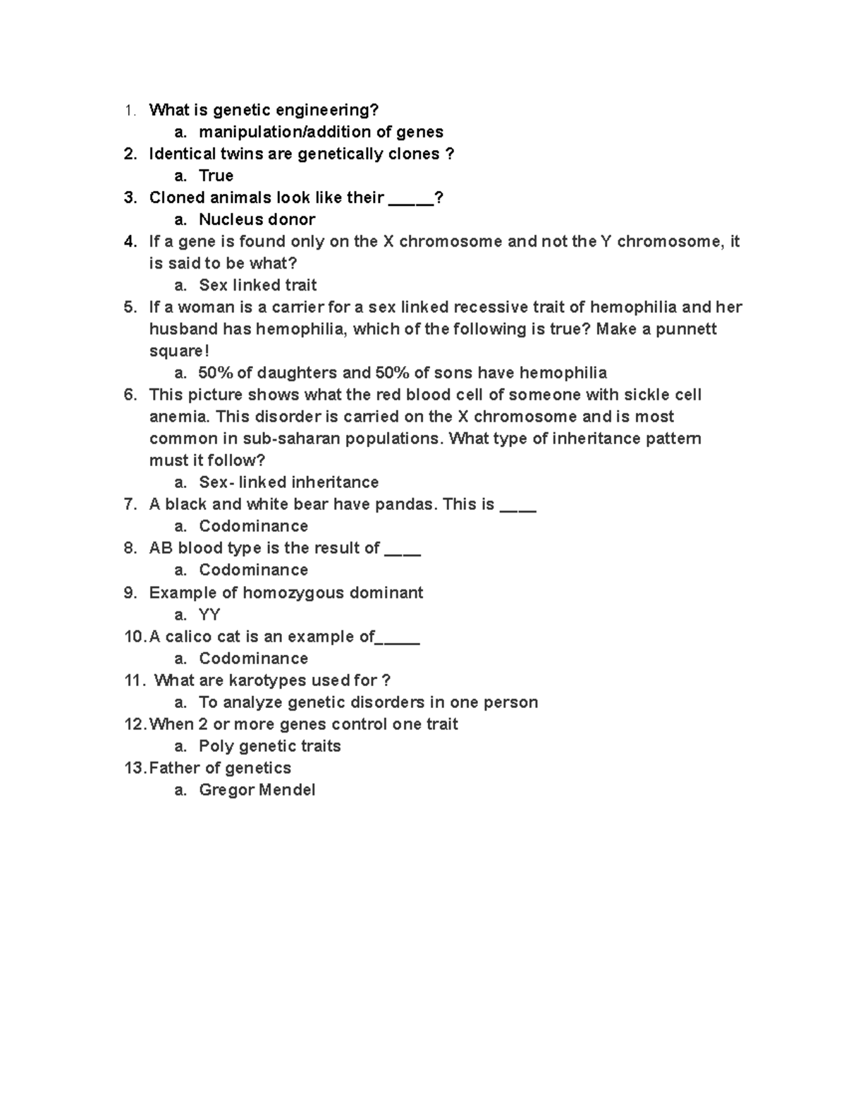 research questions genetic engineering