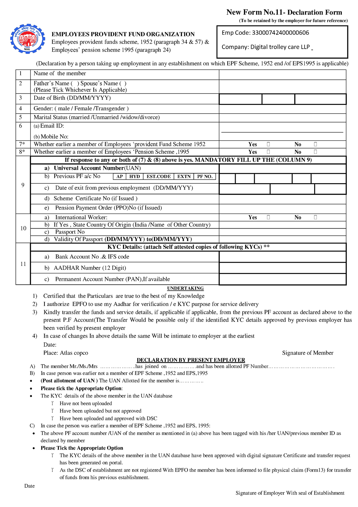 Form 11 ,F, Icard - Mechanical Engineering - SPPU - Studocu